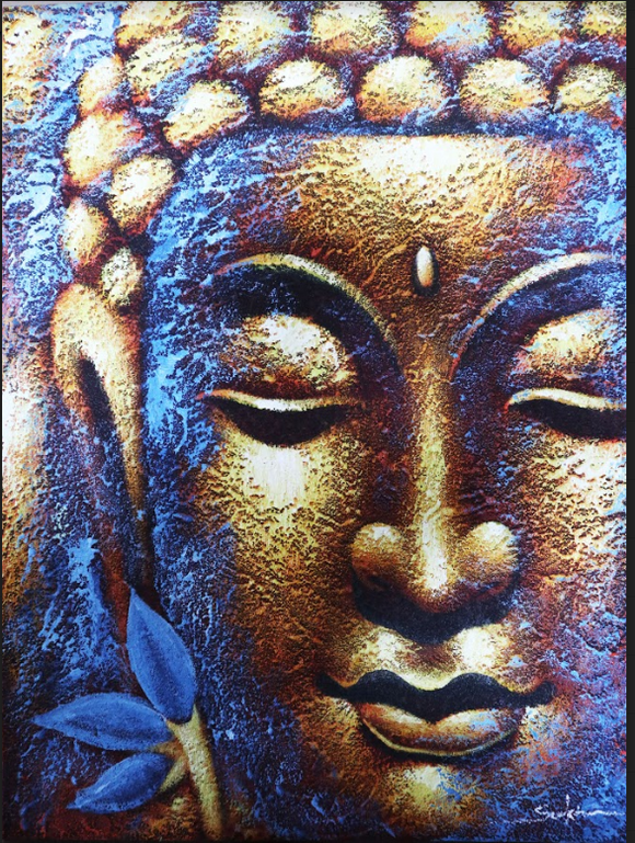 Buddha maal 80x60x3cm (Bali) SUUR!