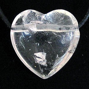 Mäekristall auguga süda ~ 2,7 cm, AA kvaliteet