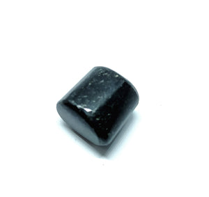 Must turmaliin, silindrikujuliselt lihvitud kivi ~ 2x2x2,5cm