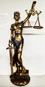 Õiglusejumalanna Justita 31cm