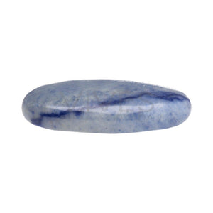 Sinine kvarts, lihvitud lame kivi 3x4cm